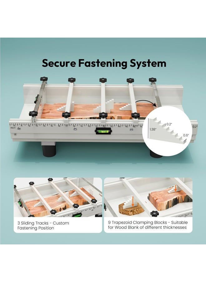 Resiners Epoxy Mold, Resiners River Table Epoxy Resin Mold with Adjustable Divider, 24x12x3in with Bubble Level, Fill Clamp System & Transparent Depth Board Ideal - Image 4