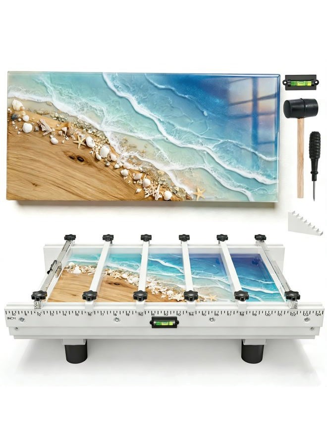 Resiners Epoxy Mold, Resiners River Table Epoxy Resin Mold with Adjustable Divider, 24x12x3in with Bubble Level, Fill Clamp System & Transparent Depth Board Ideal - Image 1