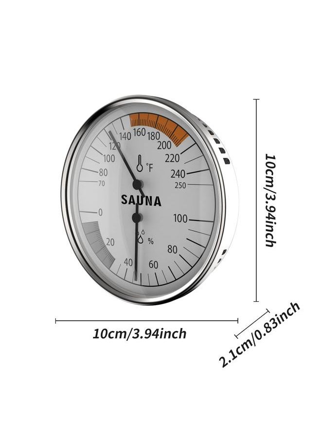Bluejw - KT THERMO Sauna Thermometer 2 in 1 Fahrenheit Thermometer Hygrometer for Sauna Room, Indoor Humidity Temperature Monitor, Sauna Accessories for Infrared Steam Saunas - Image 1