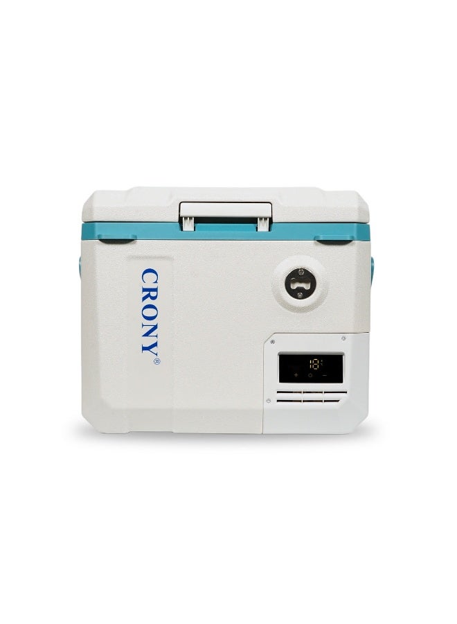 Crony MC20 20L Portable Car Refrigerator & Freezer – Dual AC/DC Power, LED Display, –22 °C to 20 °C Cooling, Bottle Opener & Cup Holder, Interior LED Light, Wire Fence Organizer - Image 4