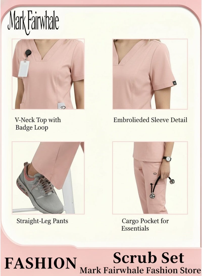 Mark Fairwhale New Minimalist V-Neck Short Sleeved Straight Leg Pants Medical Kit - Image 2