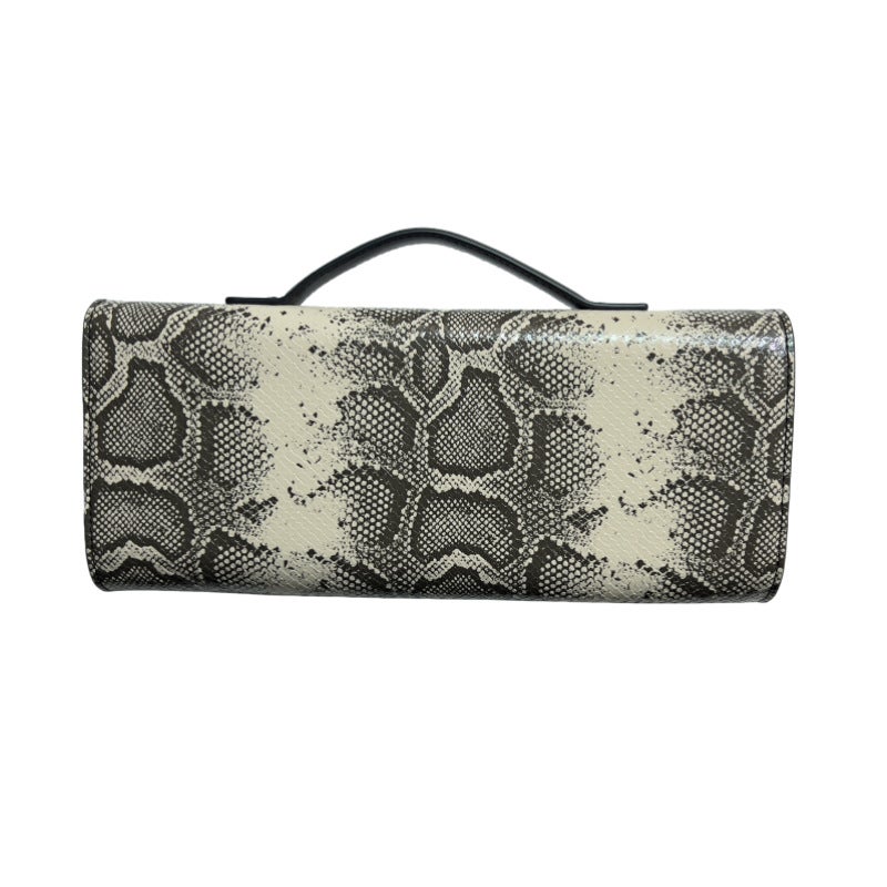 Snakeskin Pattern Handmade Woven Bag Niche Evening Baguette Shoulder Bag For Women Hand-Woven Tote Fashionable Versatile - Image 5