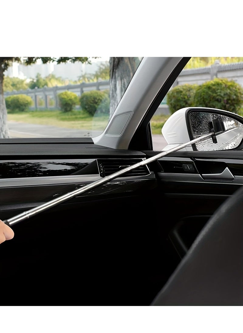 Generic - 1 Pcs Car Mirror Squeegee, Retractable Side Rearview Wiper with Rod, Universal Mini Squeegee Car Cleaning Tool Accessories for Rainy Foggy Weather - Image 1