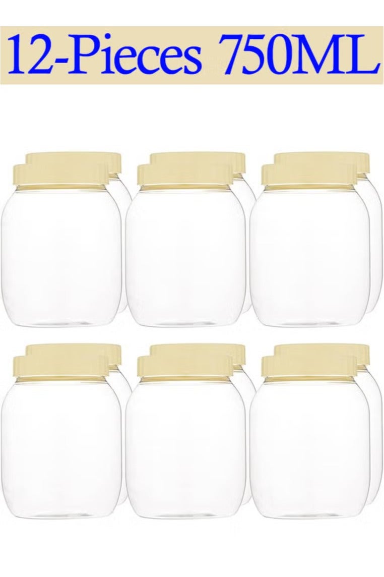 Sunpet 12-Piece Plastic Spice Storage Jar 750ML