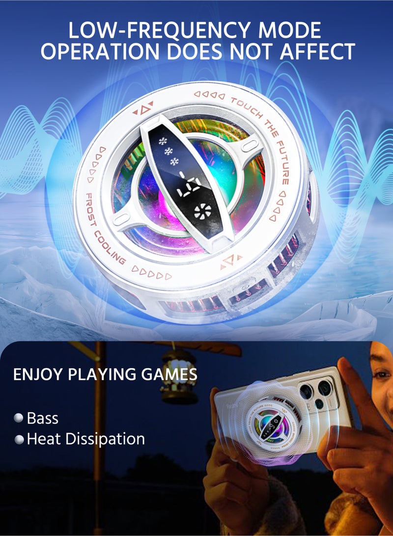 مبرد الهاتف المغناطيسي ، مروحة تبريد الهاتف المحمولة ، تبريد لعبة مبرد أشباه الموصلات - Image 4