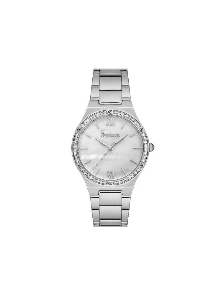 Freelook Paris Freelook Paris - Lumiere Women's Watch | Brass Case | Stainless Steel Band | Silver & Round Dial | Analog | Japanese Quartz | Mineral Glass | Premium Luxury Watch | Ideal Gift | Water Resistant 50 Meters
