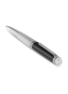 POLICE Candara Black And Silver With Stainless Steel Trims Medium Drill Point Gents Pen  - Image 5