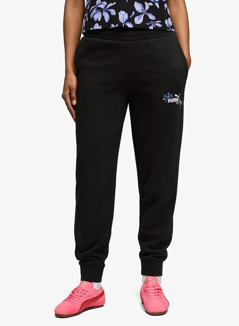 بوما سروال رياضي مريح بتصميم جرافيك   .