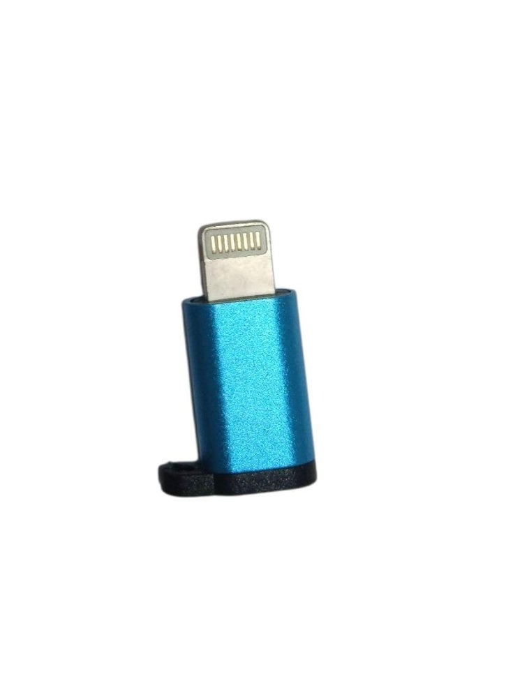 محول OTG معدني قصير USB 3.0 إلى Type-C موديل YHL-T9 BLUO - Image 1