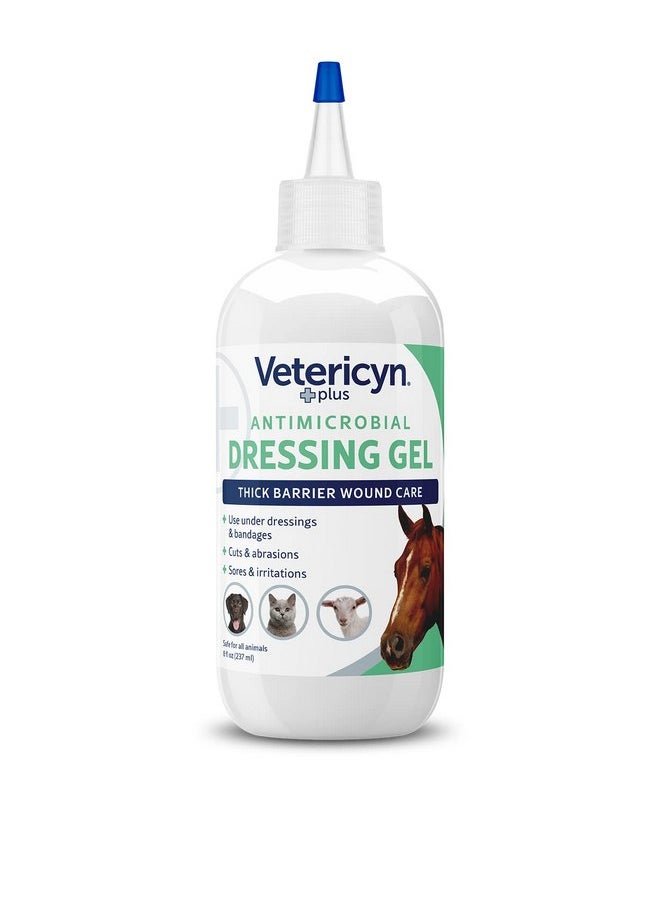 Vetericyn Vetericyn Plus Wound Dressing Gel for Animals| Thick Barrier Wound Care for Cats, Dogs, Horses, and Small Animals, Works on Wounds and Skin Irritations. 8 ounces  - Image 2
