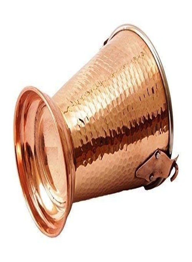 Alluring Homz Copper Steel Bucket/Balti Hammered Design for Serving Daal/Curry/Raita at Restaurant Hotel Home Tableware,Used in Serving Food-12x12cm (500 ml) 1 Piece - Image 5