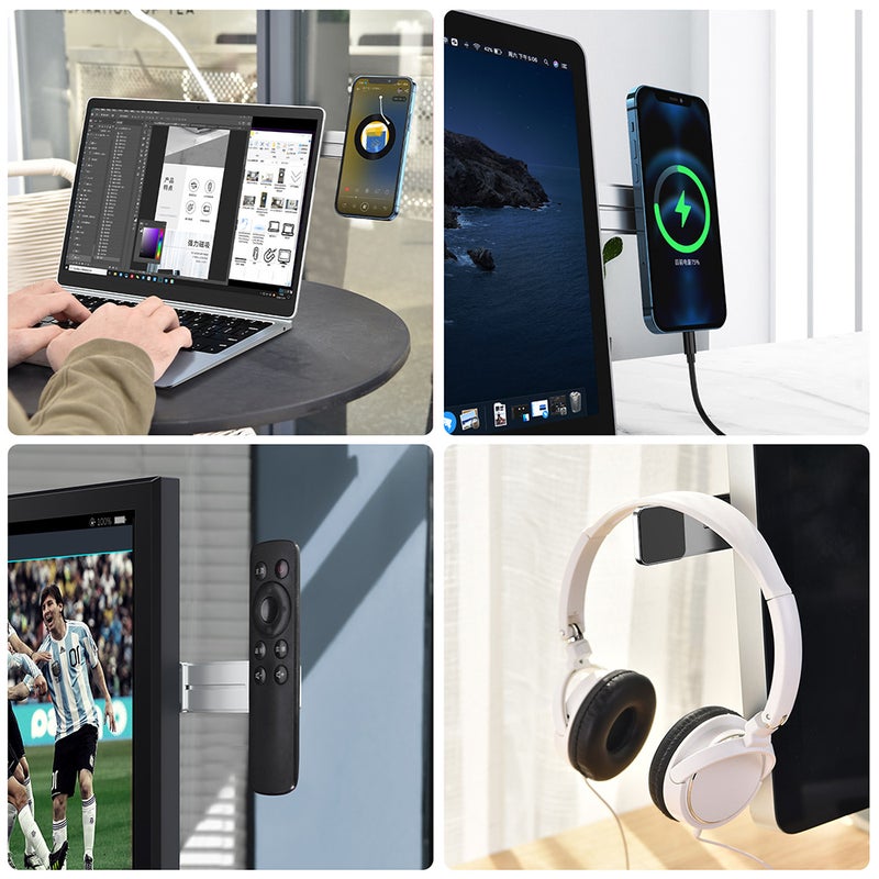 OATSBASF Home Same Screen Stand Holder Laptop Stand Magnetic Phone Holder Space-saving Office Tools For Computer Screen Side - Image 2