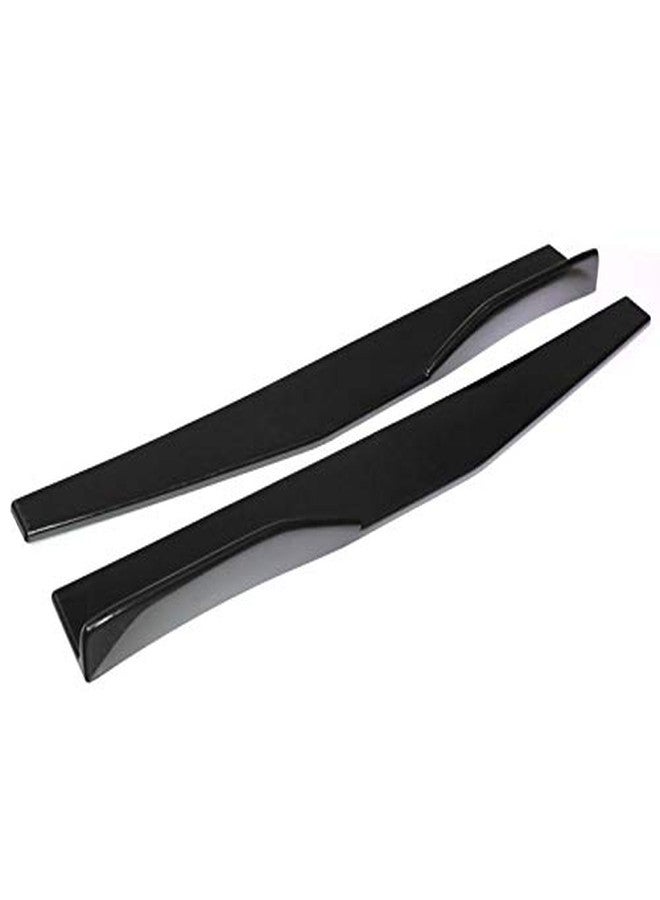 Propartauto Pair Universal Black Side Skirt Rocker Splitters Winglet Wings Canard Diffuser… - Image 3