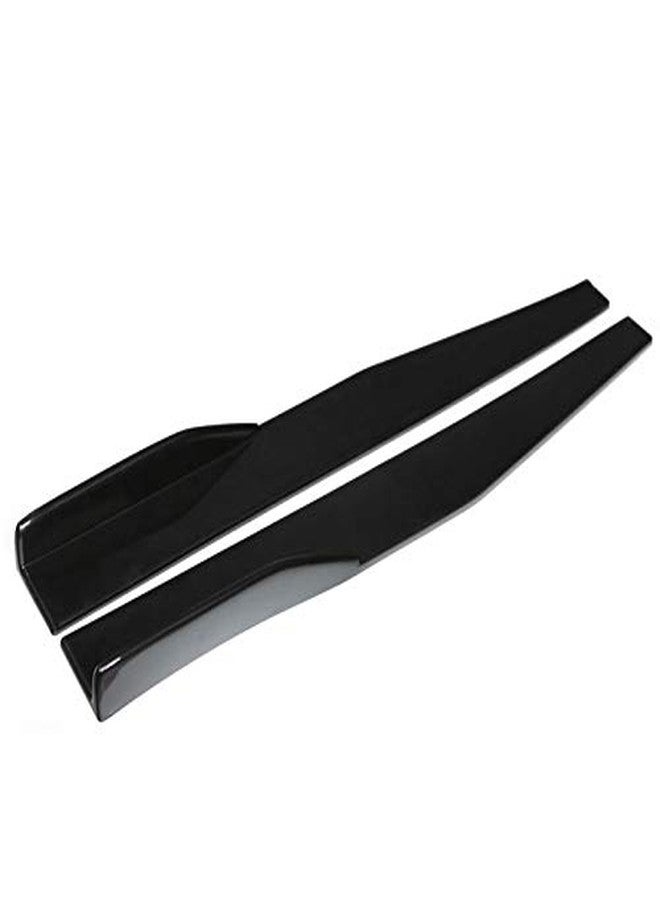 Propartauto Pair Universal Black Side Skirt Rocker Splitters Winglet Wings Canard Diffuser… - Image 2