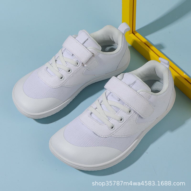 Children'S New Wide-Head Barefoot Shoes Plus Fat Wide Last Comfortable Breathable Sneaker Simple Shoes Scattered Difference Four Seasons Shoes - Image 1