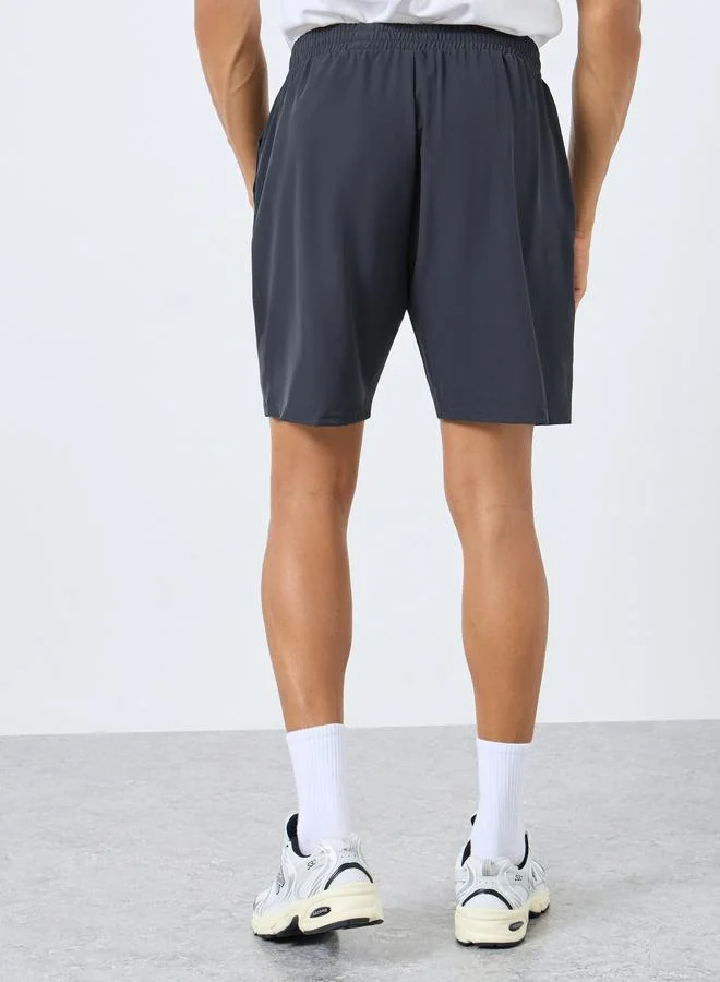 Styli Active Workout Shorts with Print Detail