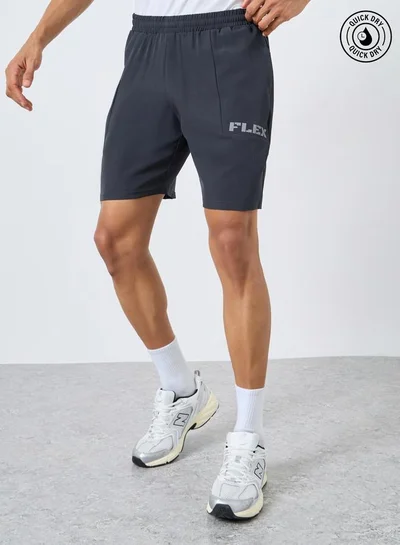 Styli Active Workout Shorts with Print Detail