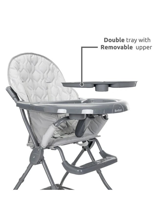 lorelli Bonbon Feeding Chair Grey - Image 2