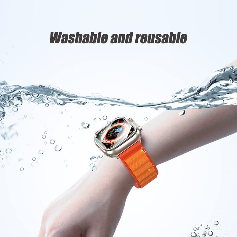 Ailun for 2022/2023 Apple Watch Ultra 2/Ultra Screen Protector Case [49mm], Ultra-Thin Hard PC Case Built in Tempered Glass for iWatch, Shockproof Cover with Button [2 Pack][Clear] - Image 5