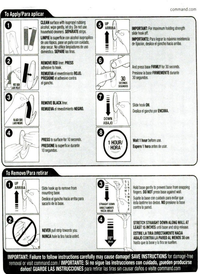 Command Medium Mounting Refill Strips, 9-Strip , Pack of 4 - Image 2