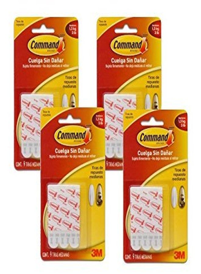 Command Medium Mounting Refill Strips, 9-Strip , Pack of 4 - Image 3