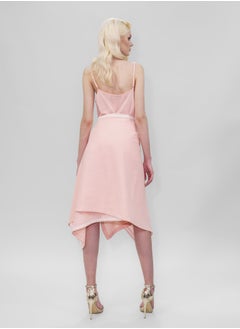 BITOLIA GALLERY Pink Linen Skirt  - Image 2