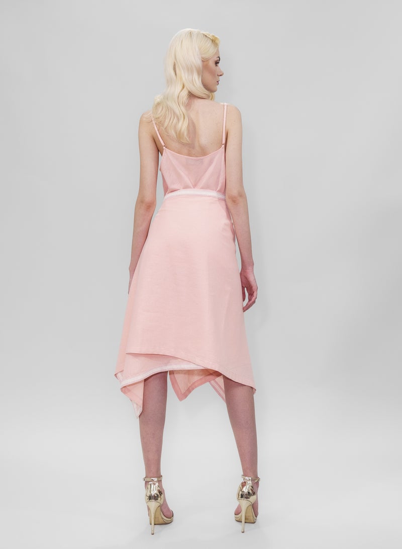 BITOLIA GALLERY Pink Linen Skirt  - Image 2