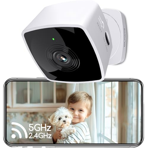 blurams 5GHz Cameras for Home Security, 2K Security Camera Indoor, Pet Camera with Phone App, Indoor Camera w/AI Motion Detection, 2-Way Audio, Compatible with Alexa&Google Home, WiFi 6 - Image 1