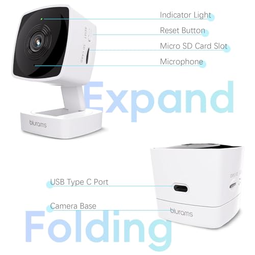 blurams 5GHz Cameras for Home Security, 2K Security Camera Indoor, Pet Camera with Phone App, Indoor Camera w/AI Motion Detection, 2-Way Audio, Compatible with Alexa&Google Home, WiFi 6 - Image 5