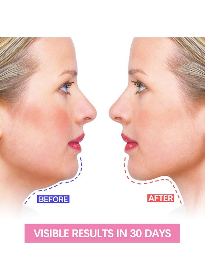 HS Double Chin Reducer, Face Slimming Strap, V Line Lifting Mask Strap for Women and Men, Anti-Wrinkle Skin, Pink - Image 3