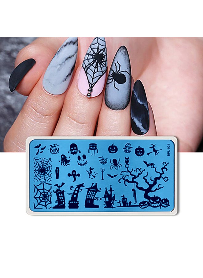 brunson أطباق الأظافر قوالب ختم الأظافر المعدنية أدوات تجميل الأظافر صور الأظافر لصالون الأظافر تزيين DIY متوسط NSP BPL031 - Image 2