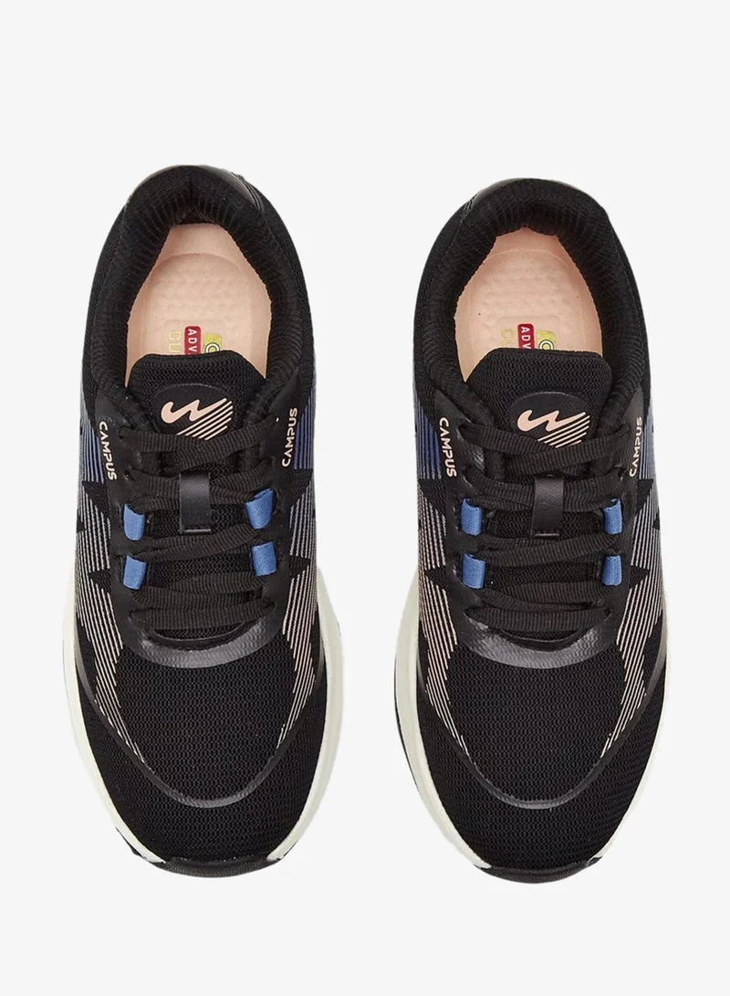 CAMPUS Blk/L.R.Slate Women's Black Low-Top Sneakers - Trendy Dual-Tone Look Shoes with Airy, Flexible Comfort for Women | Best Price UAE