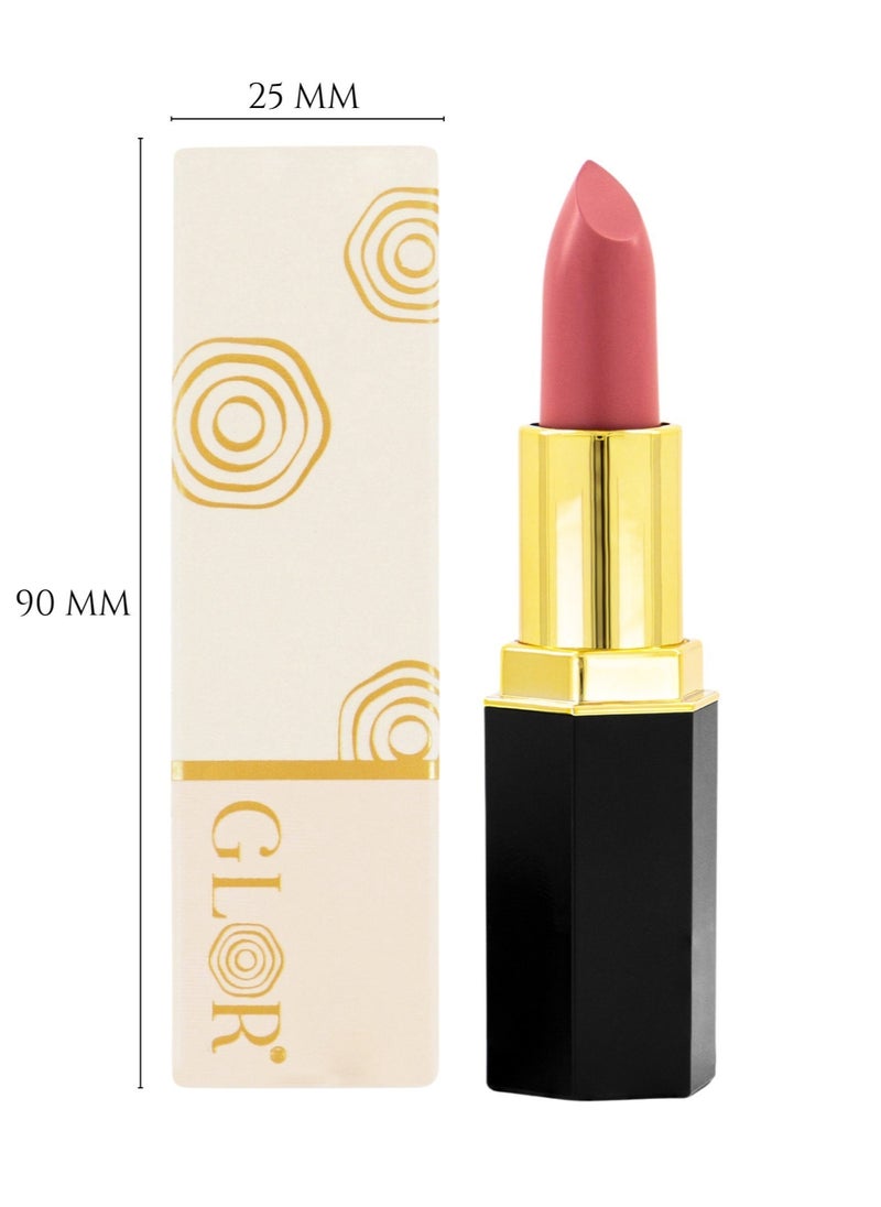 GLOR Glor Endless Charm Lipstick– Intense Long-Lasting Color, Luxurious Moisture, Ultra-Creamy Formula for Beautiful Lips-Affogato + Whispering Rose + 1 Beauty Blender + 1 Cosmetic Bag  - Image 5