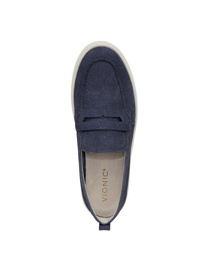 Vionic Women's Uptown Loafer, Dark Denim Suede, 9.5 Wide - Image 5