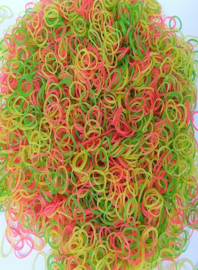 Rotz 1 inch Rubber Band - Fluorescent Color 2 inch Pack of 50 Grams - for Office/Home and Kitchen Use (Multicolour) - Image 1