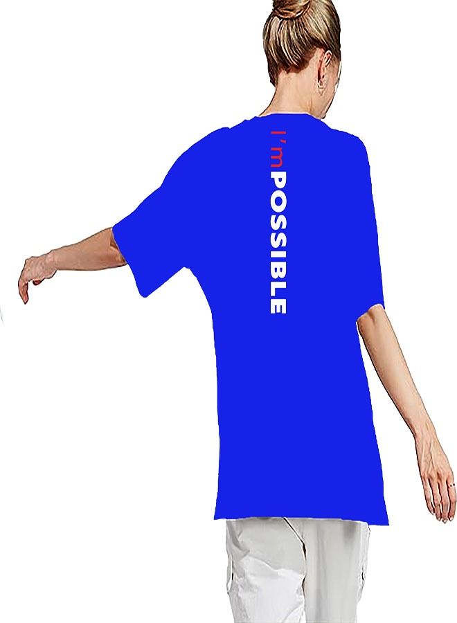 Genérico Women's Oversize T-shirt - FITNESS CENTER Printed for exercise, gym and bodybuilding 07 - Image 3