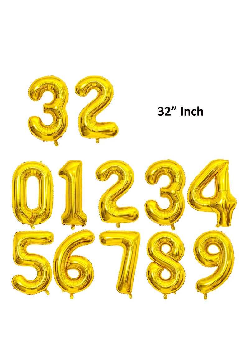 PARTY FUN 32 Inch Number Foil Balloons - Perfect for Anniversaries, Weddings, and Birthdays (Number 2)  - Image 2