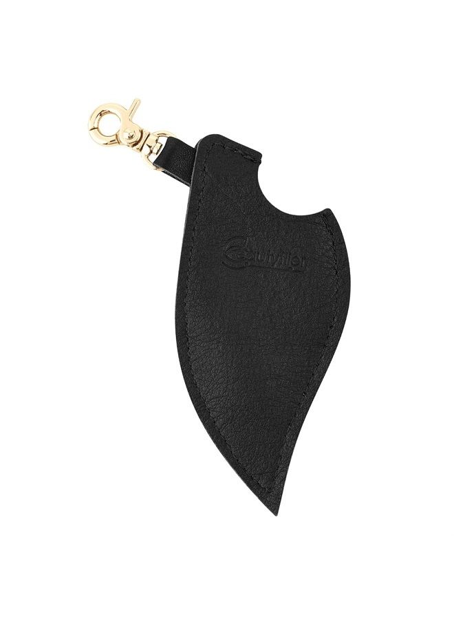 Beautyflier Clip-on Chapstick Sleeves, Soft Leather Keychain Lipstick Holder Chapstick Pouch Lip Balm Holder Travel Accessories 