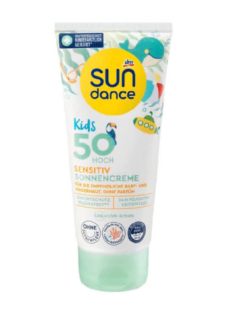 Dm Sun Dance Kids Sensitive Sun Cream SPF50+ 100ml