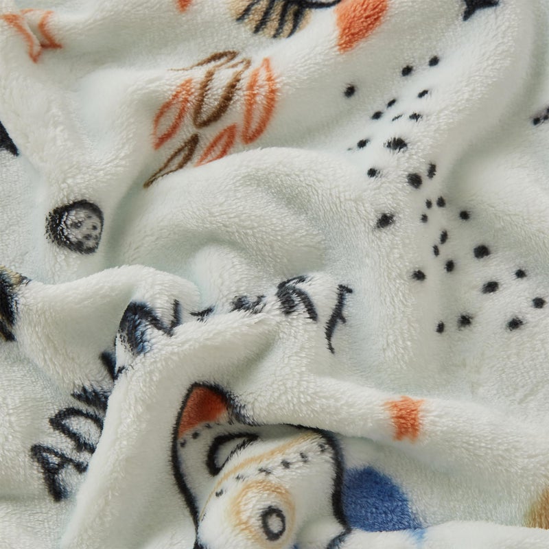 COOVA Kids Throw Blanket 50x60 Inch - Cartoon Fleece Throw, Toys for 2 3 4 5 6 7 8 9 10 11 12 Year Old Girl and boy Gifts, Soft Kids Blankets for Christmas Halloween Birthday Gifts,Spaceship Green - Image 5