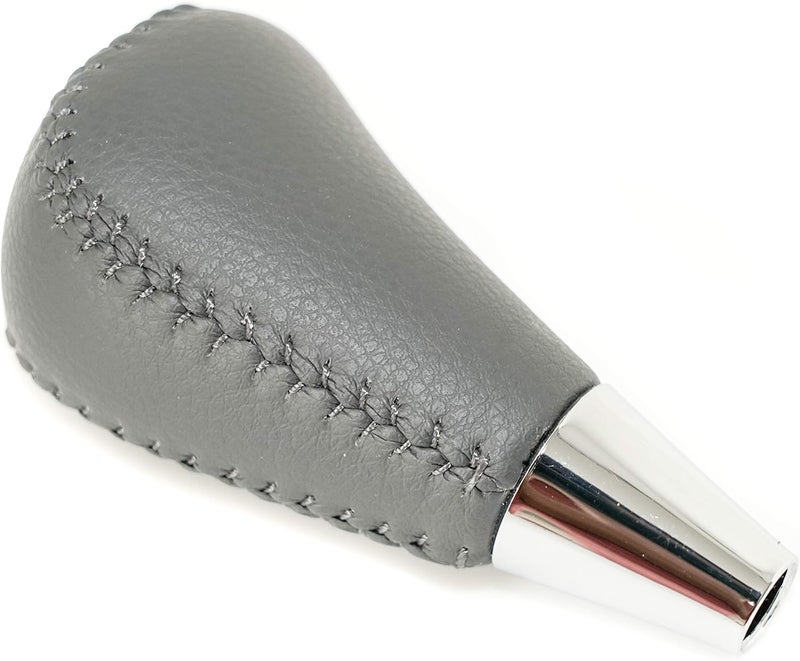 SHIFTIN Leather Wood Gear Shift Knob for Toyota Avalon Yaris 4Runner Land Cruiser Sienna Camry Solara Tacoma and Lexus ES300 ES330 GS300 GS400 GS430 (Gray Leather) - Image 2