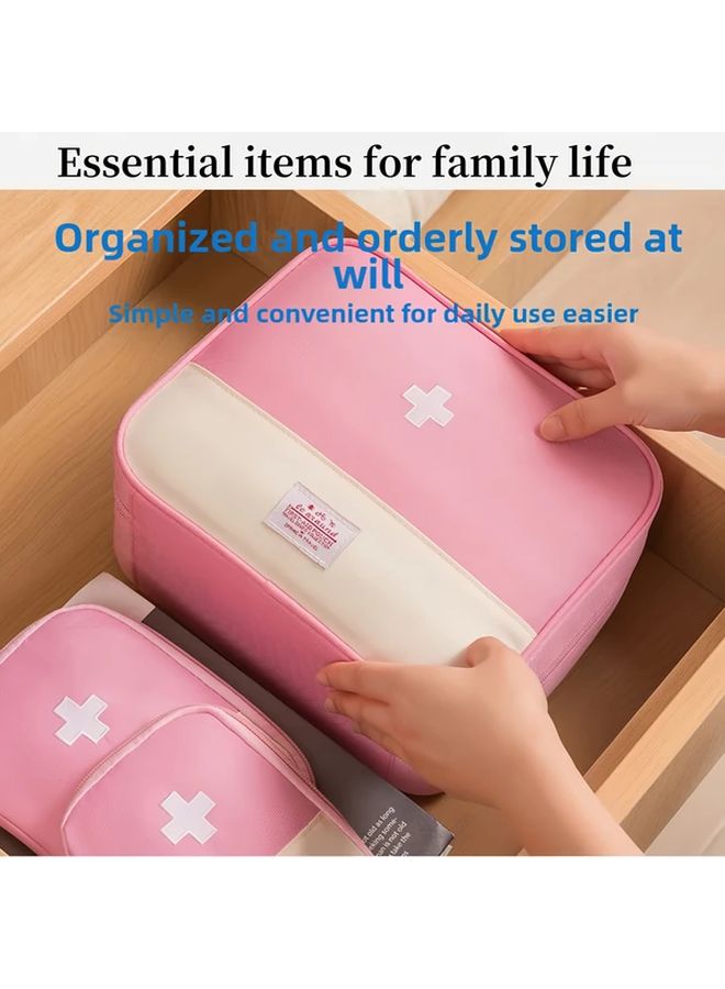 Large Blue 2 In 1 First Aid Kit Waterproof Portable For Home Travel Camping RV - Image 2