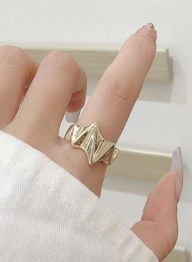 SALTY Anti Tarnish GOT Edgy Finger Ring for Women | Adjustable Fancy Jewellery Design | Latest Fashion Accessories for Girls | Minimal Jewelry | Ideal for Gifting | Marriage, Birthday | Gift for Valentine Day - Image 2