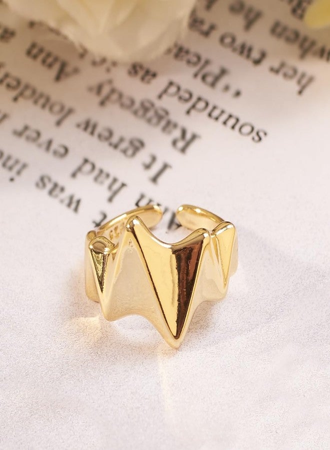 SALTY Anti Tarnish GOT Edgy Finger Ring for Women | Adjustable Fancy Jewellery Design | Latest Fashion Accessories for Girls | Minimal Jewelry | Ideal for Gifting | Marriage, Birthday | Gift for Valentine Day - Image 4