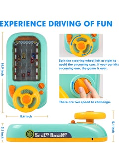 General Baby Musical Steering Wheel Toy, Toddler Simulated Driving Racing Car Game with Sound,Pretend Play Driving Toy Toddler Sensory Toys Boys Girls Birthday Gift (Green Driving Racing Car)  - Image 4