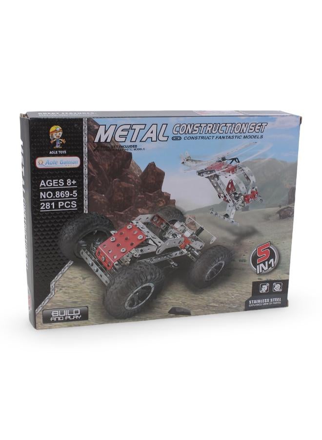 Aole Gainian 5-in-1 Metal Construction Set - Image 1
