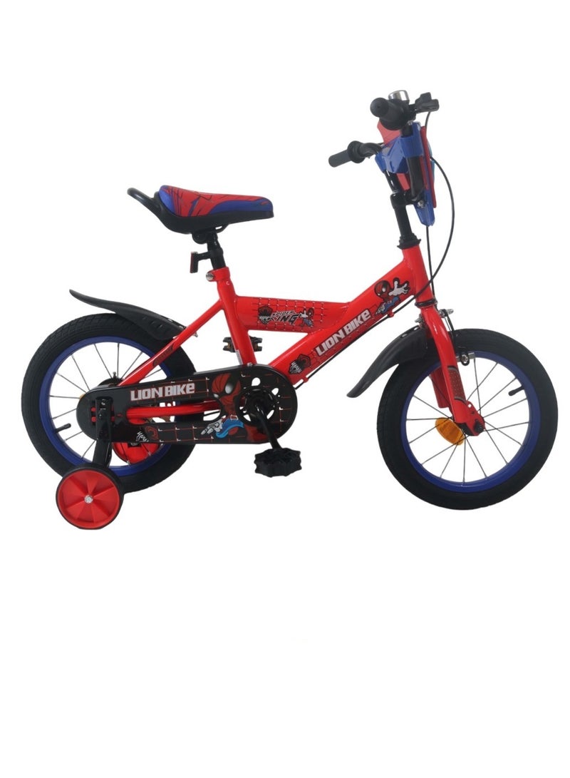 Lion Bicycle with training wheel for kids - SIZE 12