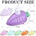 Funtery 12 Pcs Easter Toys Pull Back Cars Toy Carrot Cars Driven by Rabbit Friction Powered Animal Cars Vehicles Plastic Go Back and Forth Car Toys for Easter Basket Filler Party Favors Gifts 6 Colors - Image 4