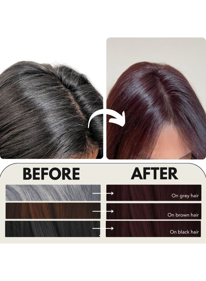 Paradyes Mini Black Cherry Timeless Hair Tint, Permanent Crème Hair Color for Hair, Complete Grey Coverage, Formula Free from PPD, Ammonia, & Resorcinol, 3.6 Black Cherry, 60 GRAM - Image 5