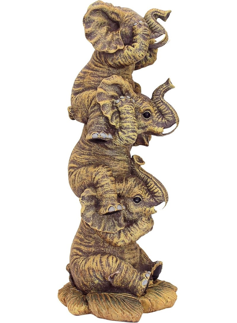 Design Toscano NG33769 Hear-No, See-No, Speak-No Evil Stacked Elephants Collectible Statue, Single,Medium - Image 5